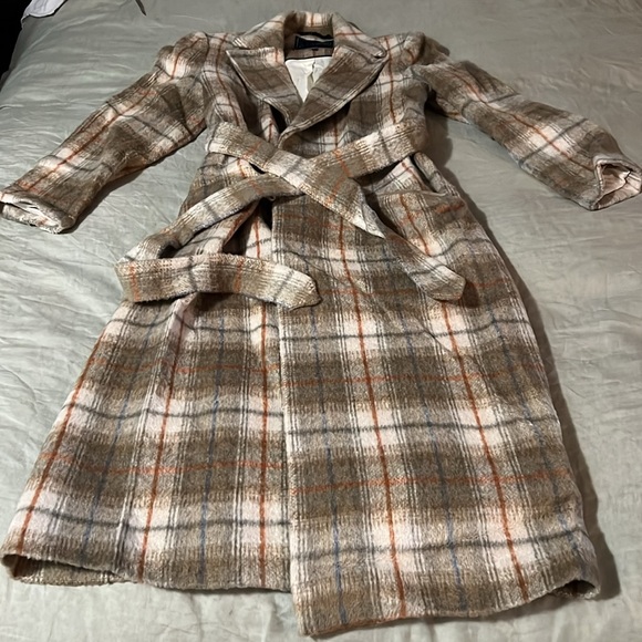 Jack Wills Blythe Long Checked Robe Coat - Picture 5 of 12
